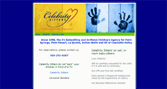 Desktop Screenshot of celebritysitters.net